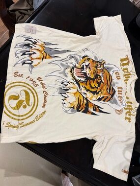 Graphic Tiger Short Sleeve Tee - Cream
